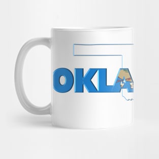 Oklahoma Colored State Letters Mug